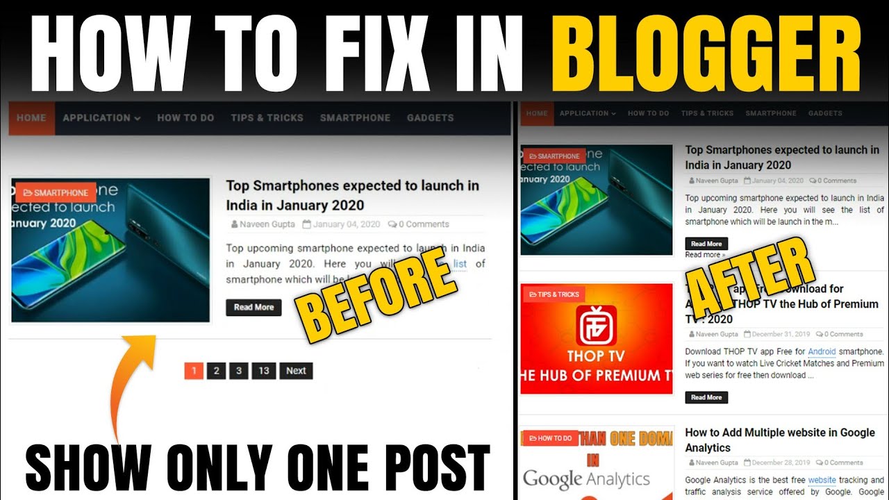 My Front Page on Blogger is Only Showing One Post