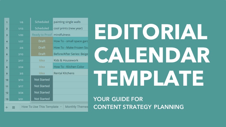 Blog Editorial Calendar Template